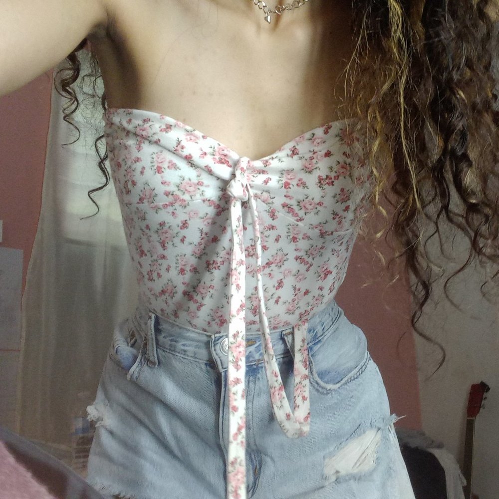 one piece pink flowers